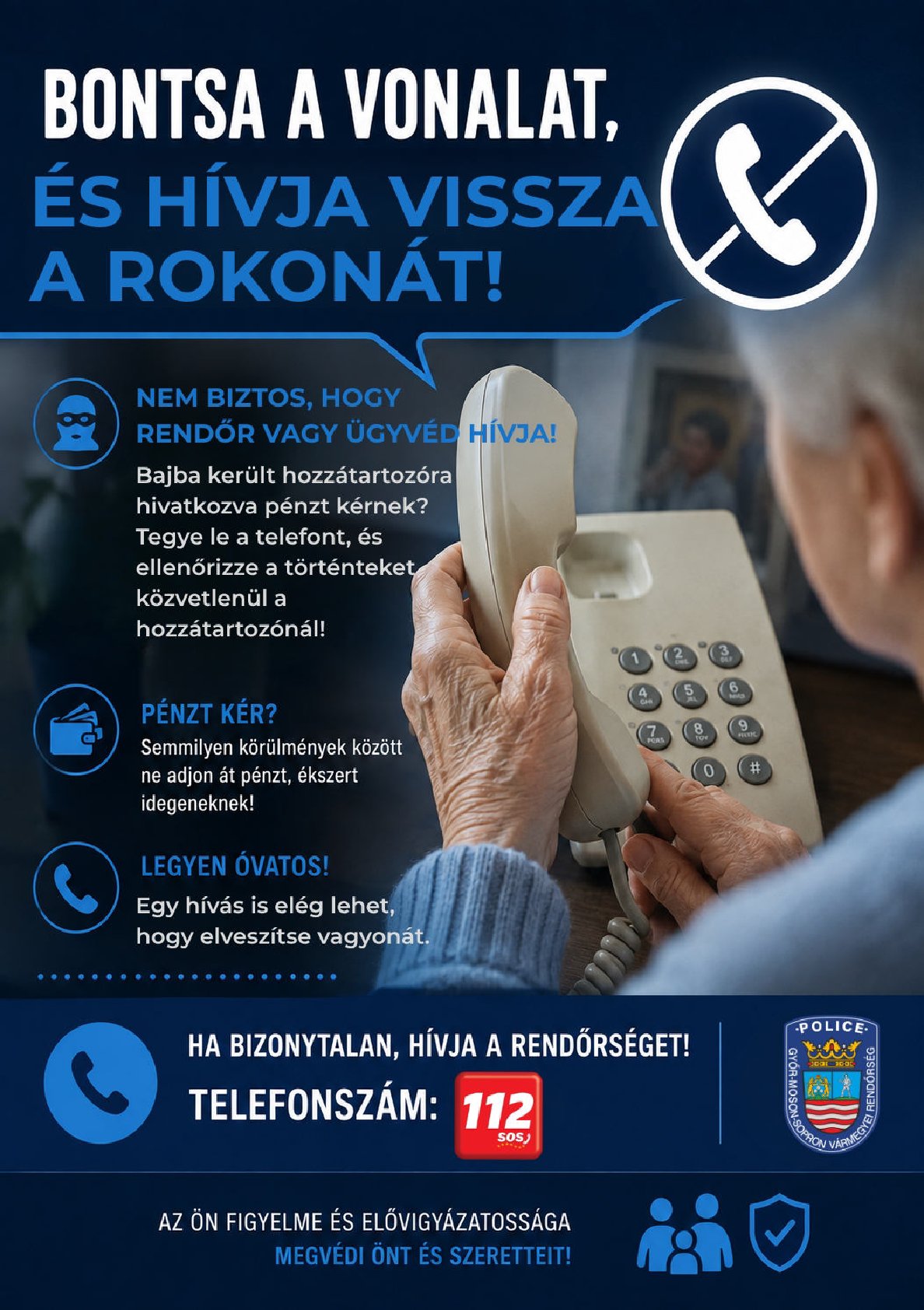 Bűnmegelőzési felhívás  - újabb unokázós csalásos&hellip;