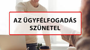 Tájékoztatás ügyfélfogadási szünetről 2024.12.23-2025.01.03-ig